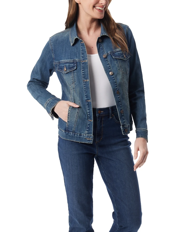Gloria Vanderbilt Women's Amanda Long Sleeve Denim Jacket