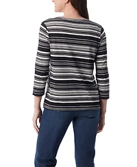 Gloria Vanderbilt Women's Amanda 3/4-Sleeve Knit Top