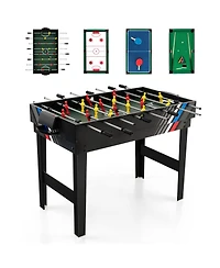 4-in-1 Multi-Game Table with Pool and Billiards