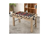 54 Inch Full Size Foosball Table with Legs, 2 Balls, and 2 Foldable Cup Holders