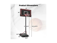 Portable Basketball Hoop with Adjustable Height 7.5 to 10 Feet