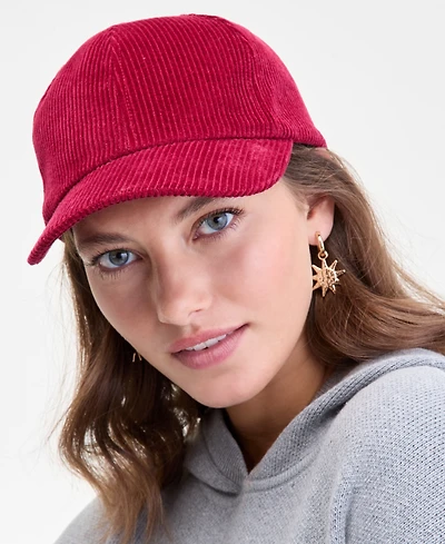 On 34th Corduroy Baseball Cap, Macy's Exclusive