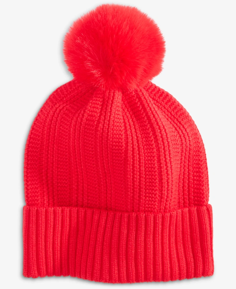 On 34th Boxed Rib-Knit Beanie, Macy's Exclusive