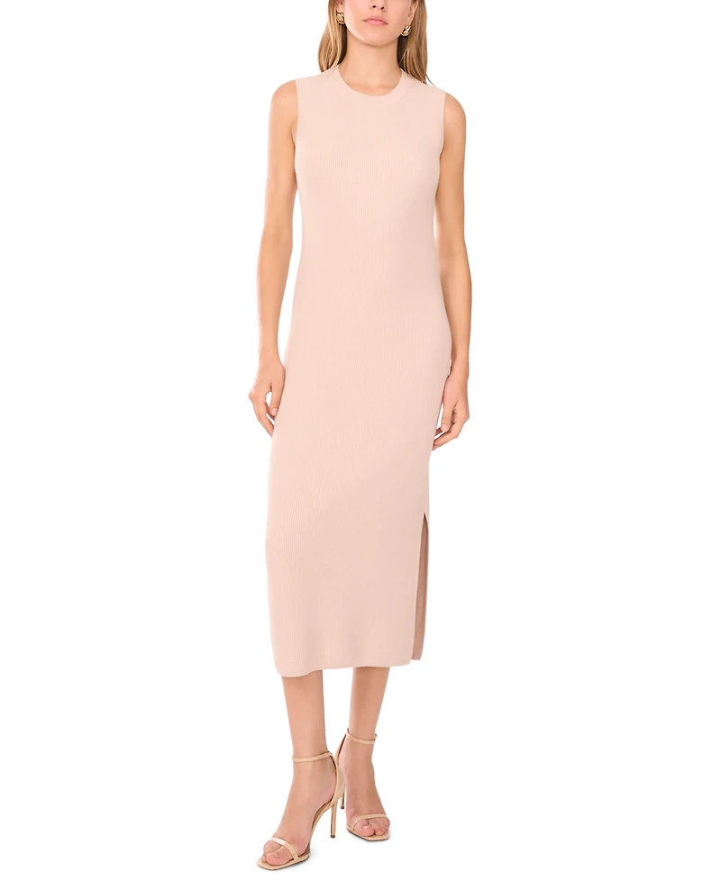 1.state Women's Crewneck Sleeveless Knit Midi Dress