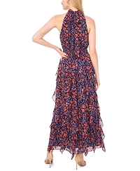 1.state Women's Flounce Cascading Maxi Dress