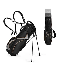 9 Inch Golf Stand Bag with Divider and Spacious Storage Pockets