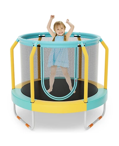 Mini Trampoline with Enclosure and Heavy-Duty Metal Frame