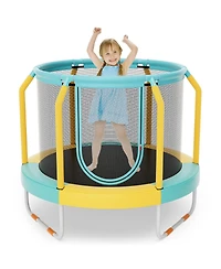 Mini Trampoline with Enclosure and Heavy-Duty Metal Frame