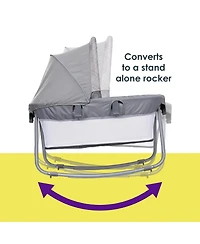 Baby Trend Baby Lullaby Nursery Suite Ez-Fold Playard with Portable Rocking Lounger - Madrid Plaid