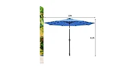10 Feet Outdoor Patio umbrella with Bright Solar Led Lights