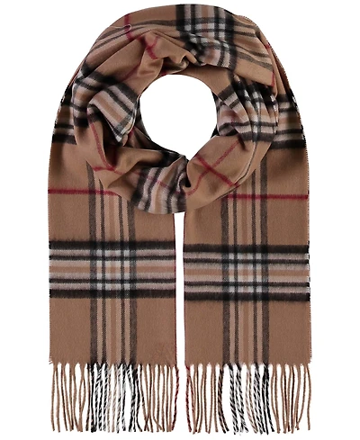V. Fraas Men's Classic Plaid Cashmink Scarf