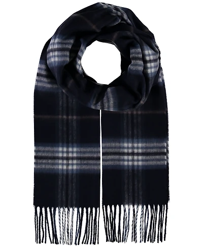 V. Fraas Men's Classic Plaid Cashmink Scarf