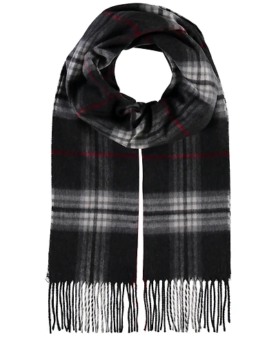 V. Fraas Men's Classic Plaid Cashmink Scarf