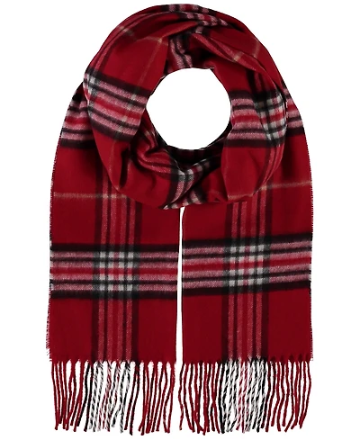 V. Fraas Men's Classic Plaid Cashmink Scarf