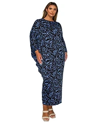 L I V D Women's Plus Jessica Asymmetrical Maxi Dress