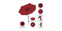 10 Feet Outdoor Patio umbrella with Bright Solar Led Lights