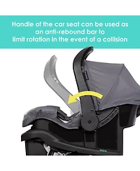 Baby Trend Baby Venture 3-Wheel Stroller Travel System - Stellar Grey