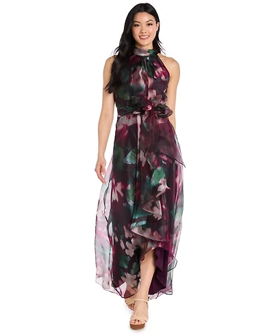 R & M Richards Women's Halter Neck Long Dress