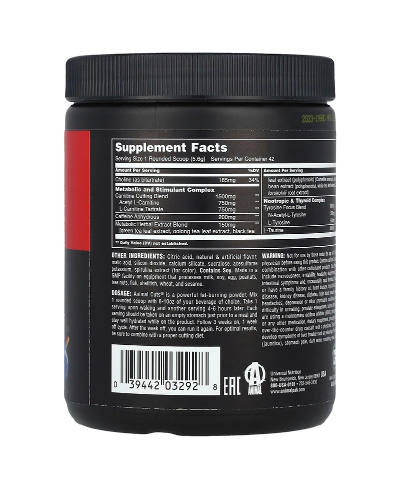 Animal Universal Nutrition Animal Cuts Powder