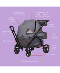 Baby Trend Baby Navigator 2-in-1 Stroller Wagon - Dash Plum