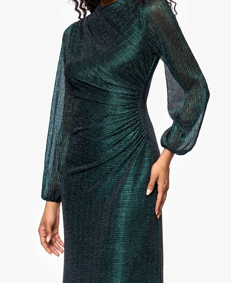 Betsy & Adam Women's Long Sleeve Maxi Dress