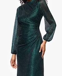 Betsy & Adam Women's Long Sleeve Maxi Dress