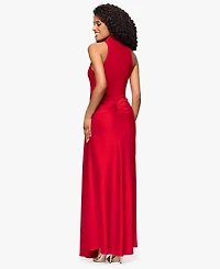 Betsy & Adam Women's Cowl Neck Dress