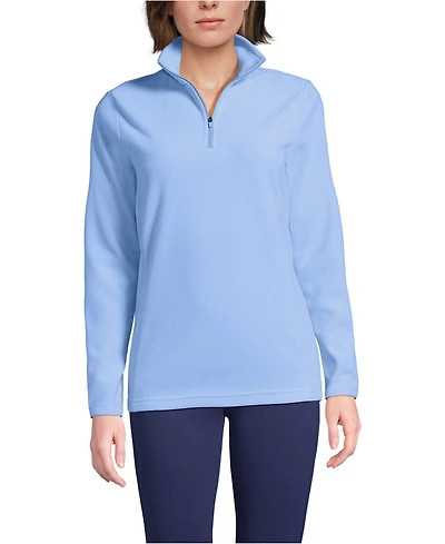 Lands' End Women's Tall Fleece Quarter Zip Pullover Jacket