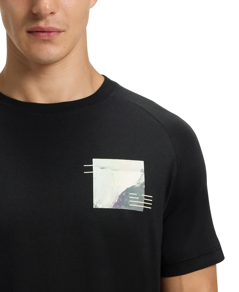 Boss by Hugo Men's Decorative Reflective Relaxed-Fit T-Shirt