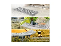 75 x 27.5 Inch Camping Cot Pads with Soft Breathable Crystal Velvet - Gray