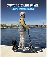 Urbanmax Foldable Electric Scooter, 550W Motor, 18.6 Mph Max Speed, 20 Miles Range