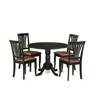 East West Furniture 5 Pc Table set - Dinette Table and 4 dinette Chairs