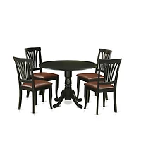 East West Furniture 5 Pc Table set - Dinette Table and 4 dinette Chairs
