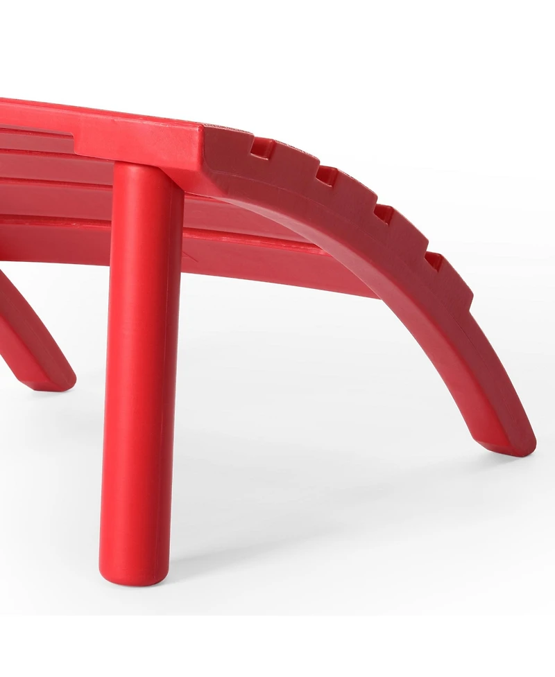 Outdoor Patio Hdpe Adirondack Ottoman Footrest