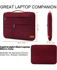 16 inch Laptop Sleeve Bag, Slim Lightweight Multiple Pockets Computer Cover Notebook Ultrabooks Carrying Case fit for Acer Asus Dell Lenovo Hp Toshiba