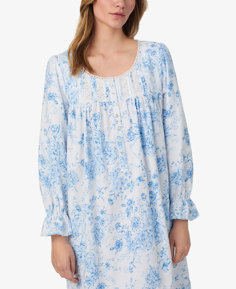 Eileen West Women's Long Sleeve Waltz Nightgown