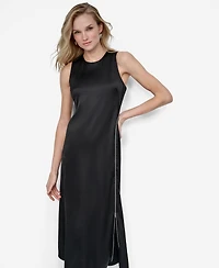 Dkny Women's Sleeveless Crew Neck Fit & Flare Dress