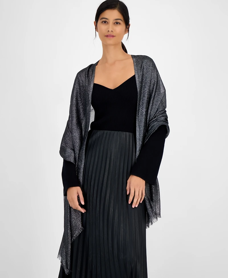 I.n.c. International Concepts Women's Shimmer Wrap Scarf, Created for Macy's