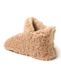 Dearfoams Women's Chelsea Shaggy Pile Bootie Fuzzy House Slipper