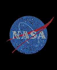La Pop Art Plus Nasa's Most Notable Missions Word V-Neck T-Shirt