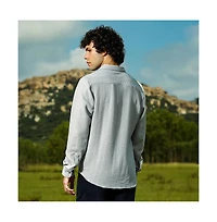 Campus Sutra Men's Wicker-Tactile Shirt