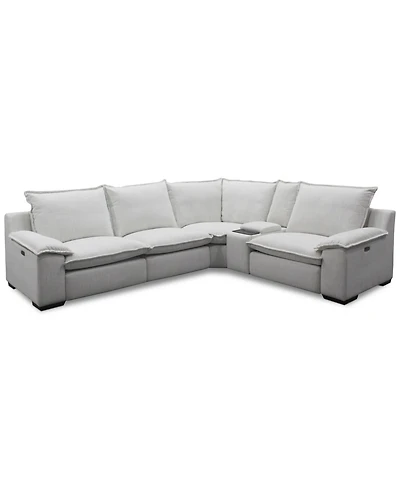 Borsi 5-Pc. Sectional with Power Recliners & 1 Console