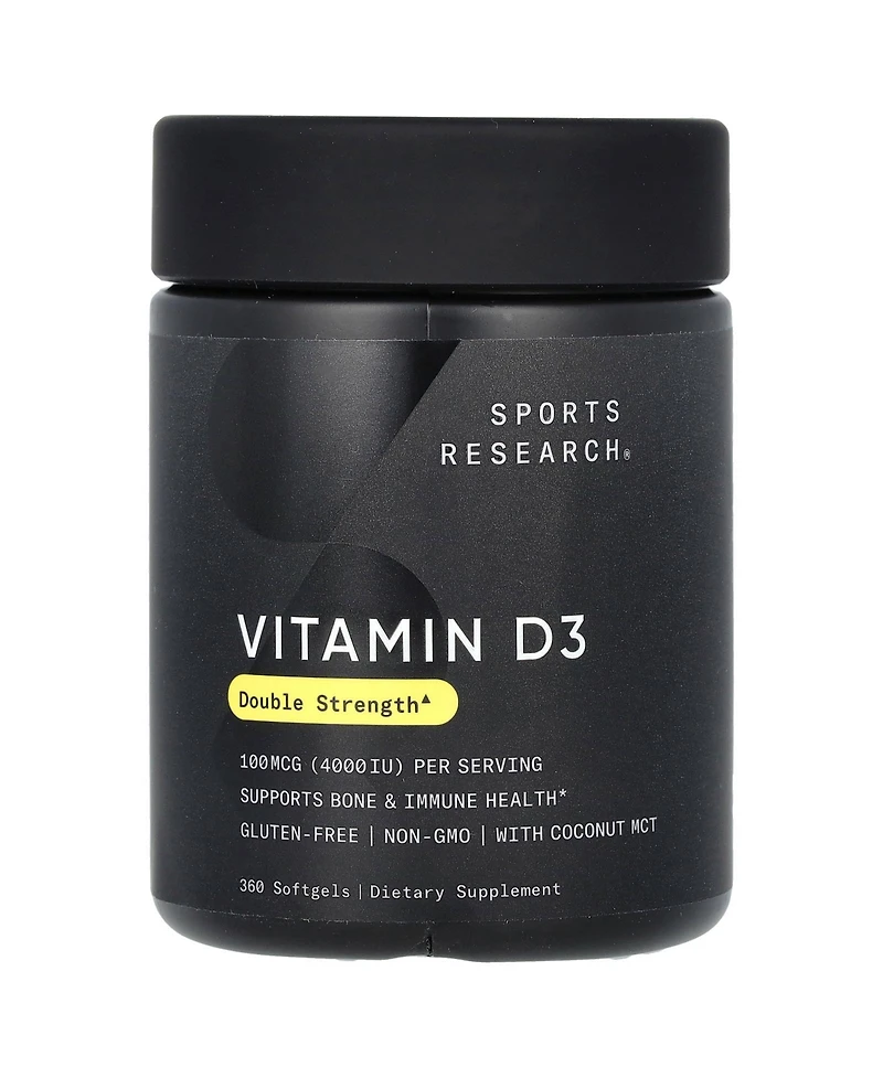 Sports Research Vitamin D3 100 mcg (4 000 Iu)