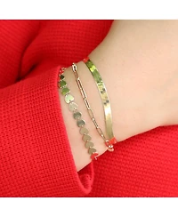 The Lovery Large Herringbone Bracelet 14K Yellow Gold - 5 millimeters - 8 inches