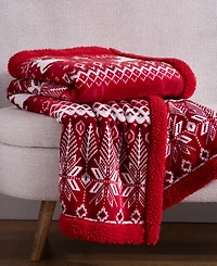 Holiday Lane Cozy Plush Throw, 50" x 60", Exclusively at Macy's