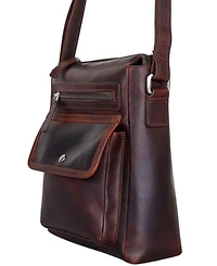 Mancini Men's Everyday Leather Crossbody Bag