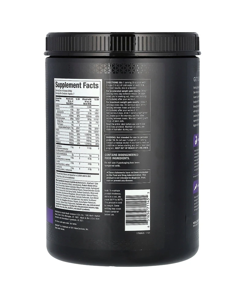MuscleTech Mass Gainer | MuscleTech 100% Mass Gainer Protein Powder | Protein Powder for Muscle Gain |