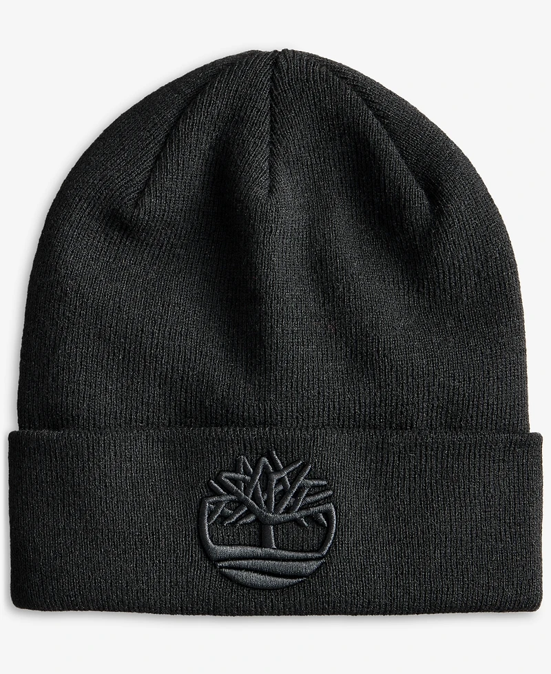 Timberland Men's Tonal 3D Embroidered Beanie Hat