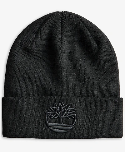 Timberland Men's Tonal 3D Embroidered Beanie Hat