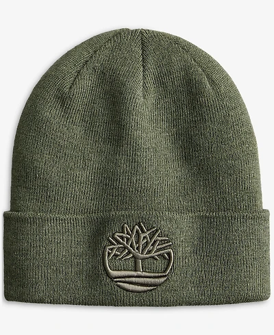 Timberland Men's Tonal 3D Embroidered Beanie Hat